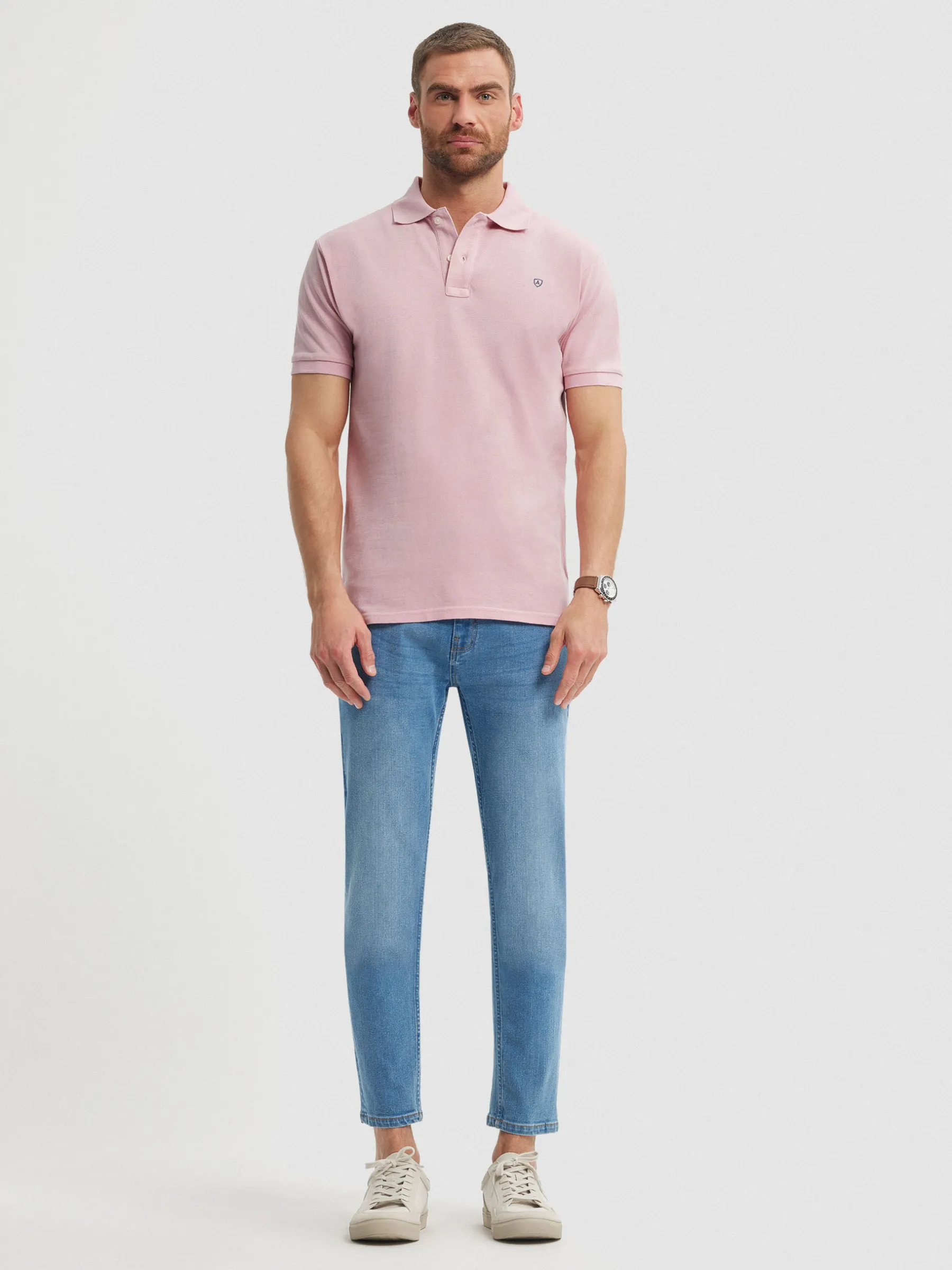 Polos Y Poleras<Alvaro Moreno POLO BASIC Rosa