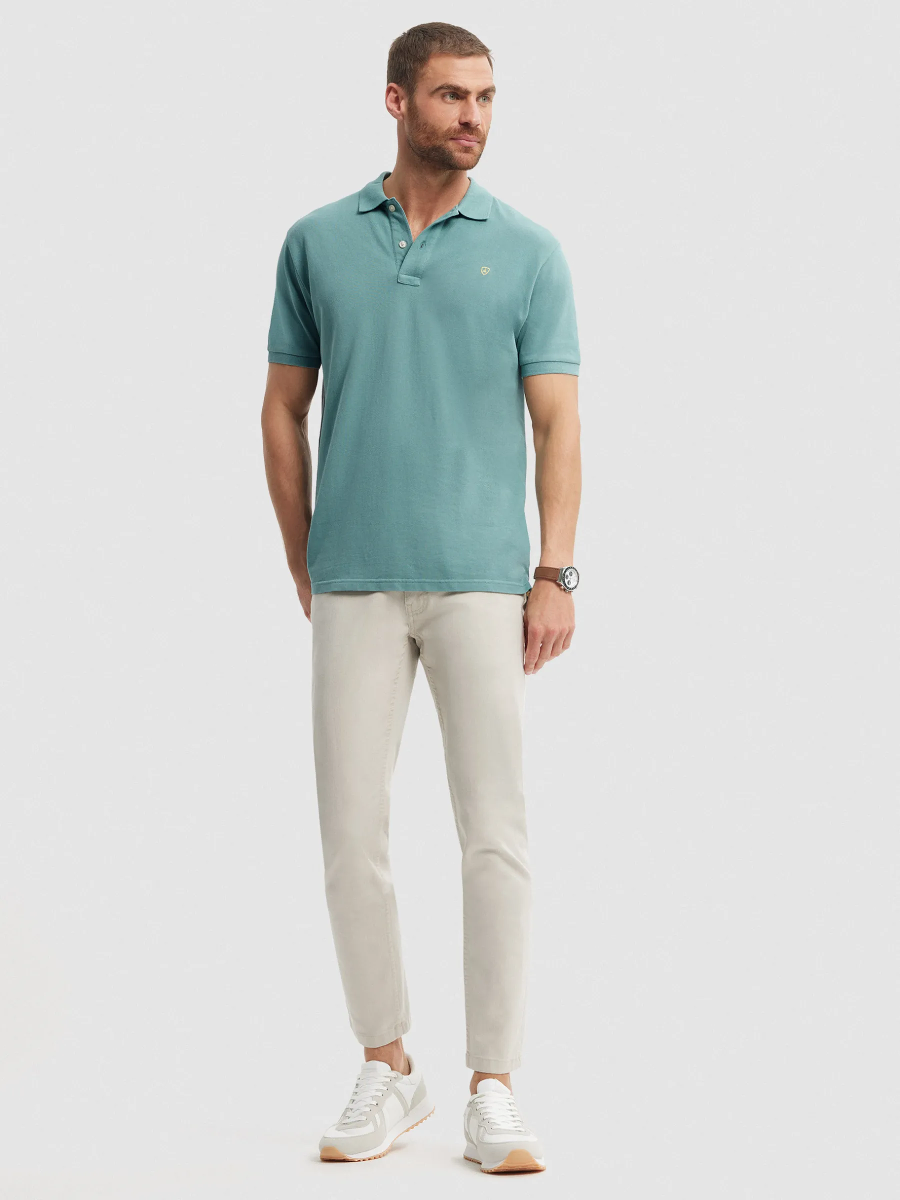 Polos Y Poleras<Alvaro Moreno POLO BASIC Verde