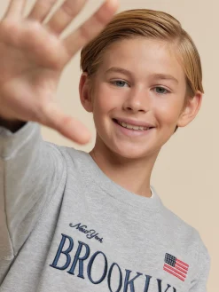 Sudaderas<Alvaro Moreno SUDADERA BROOKLIN KIDS Gris