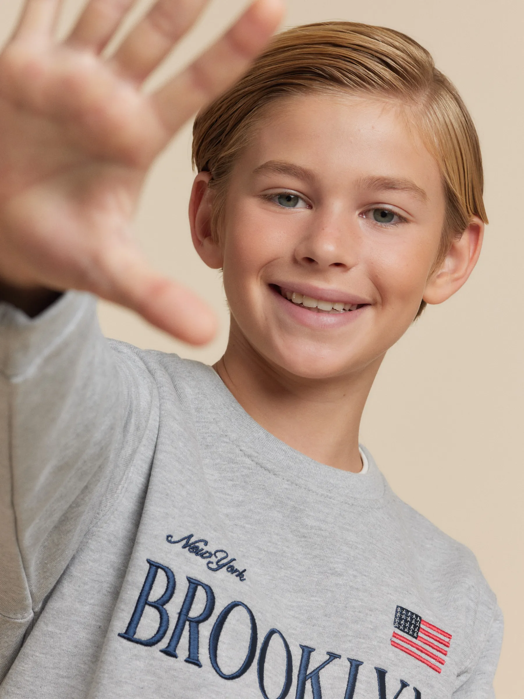 Sudaderas<Alvaro Moreno SUDADERA BROOKLIN KIDS Gris