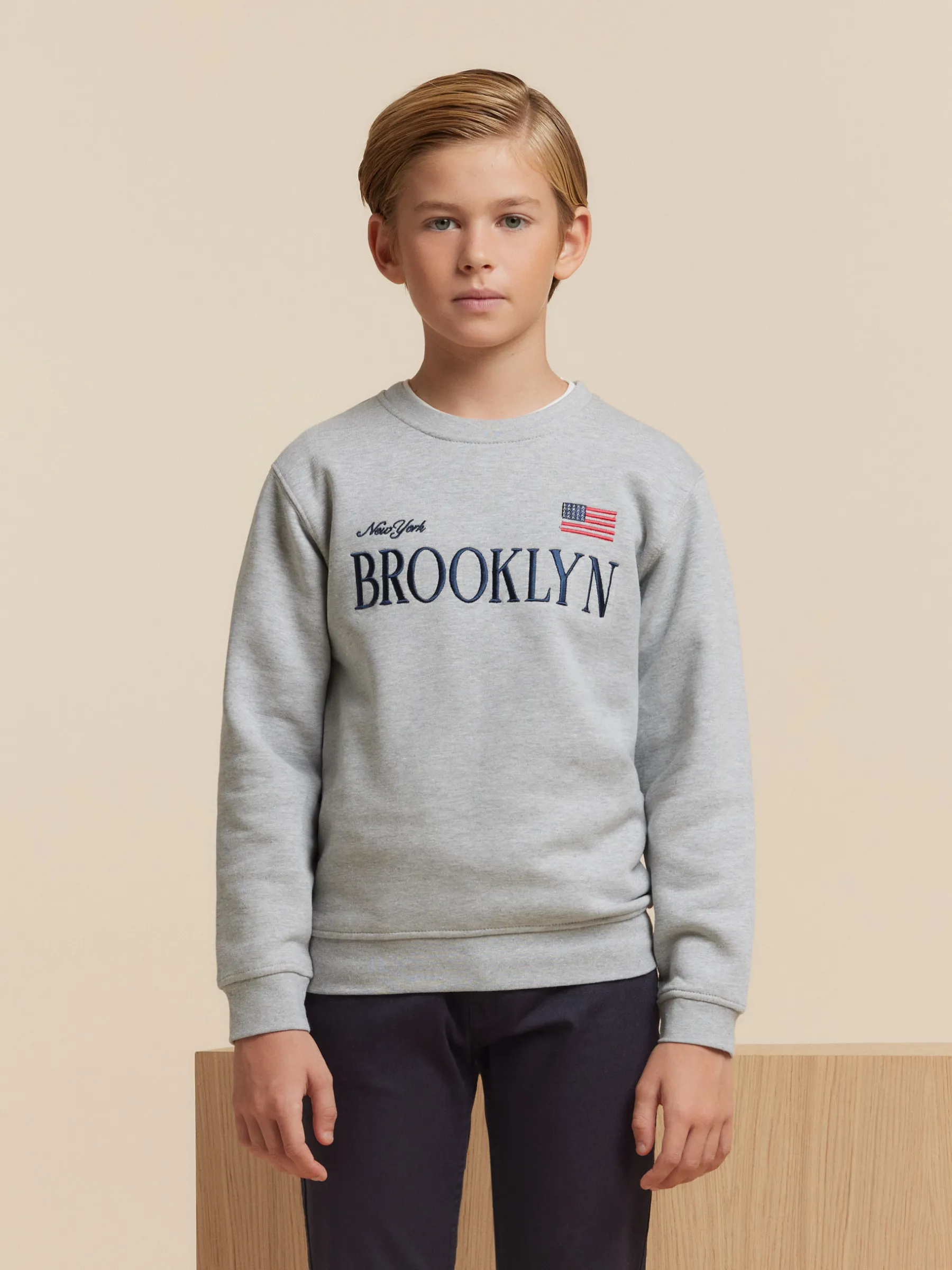 Sudaderas<Alvaro Moreno SUDADERA BROOKLIN KIDS Gris