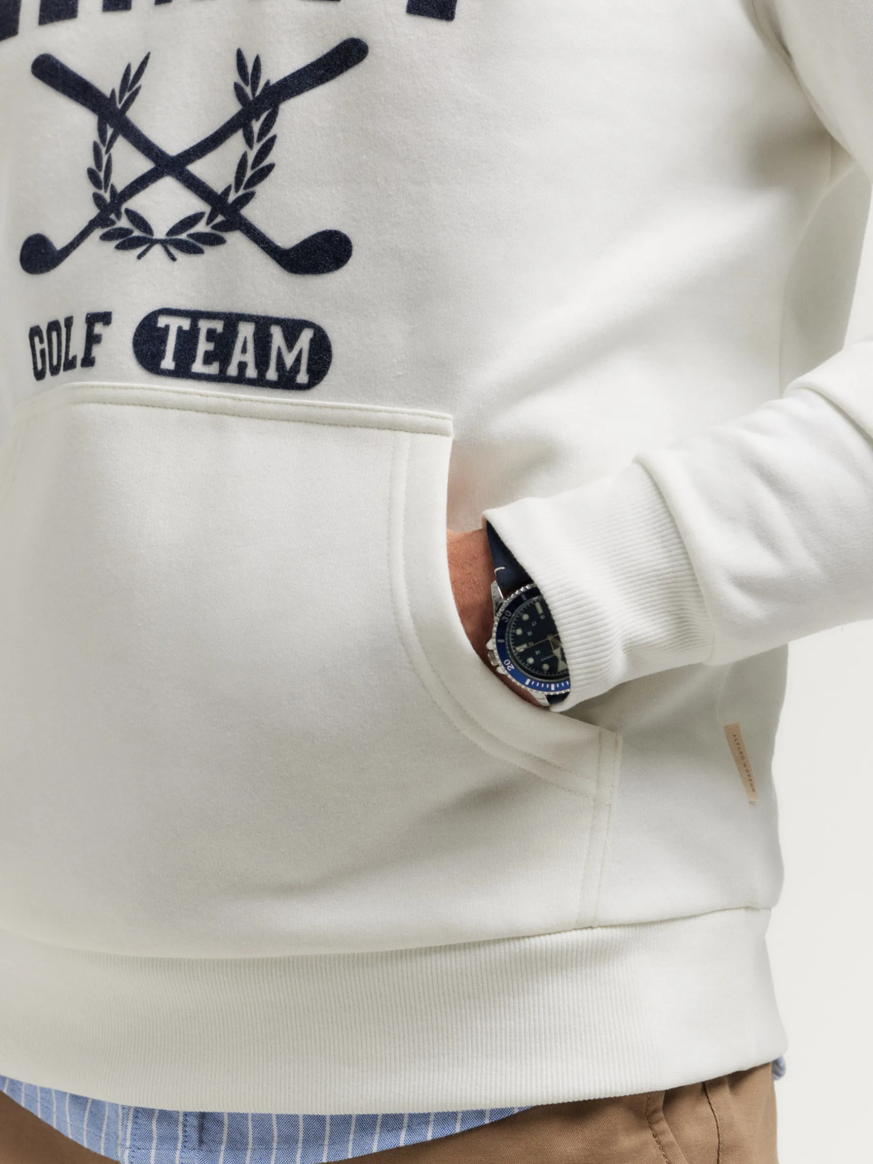 Teen|Sudaderas<Alvaro Moreno SUDADERA GOLF Blanco