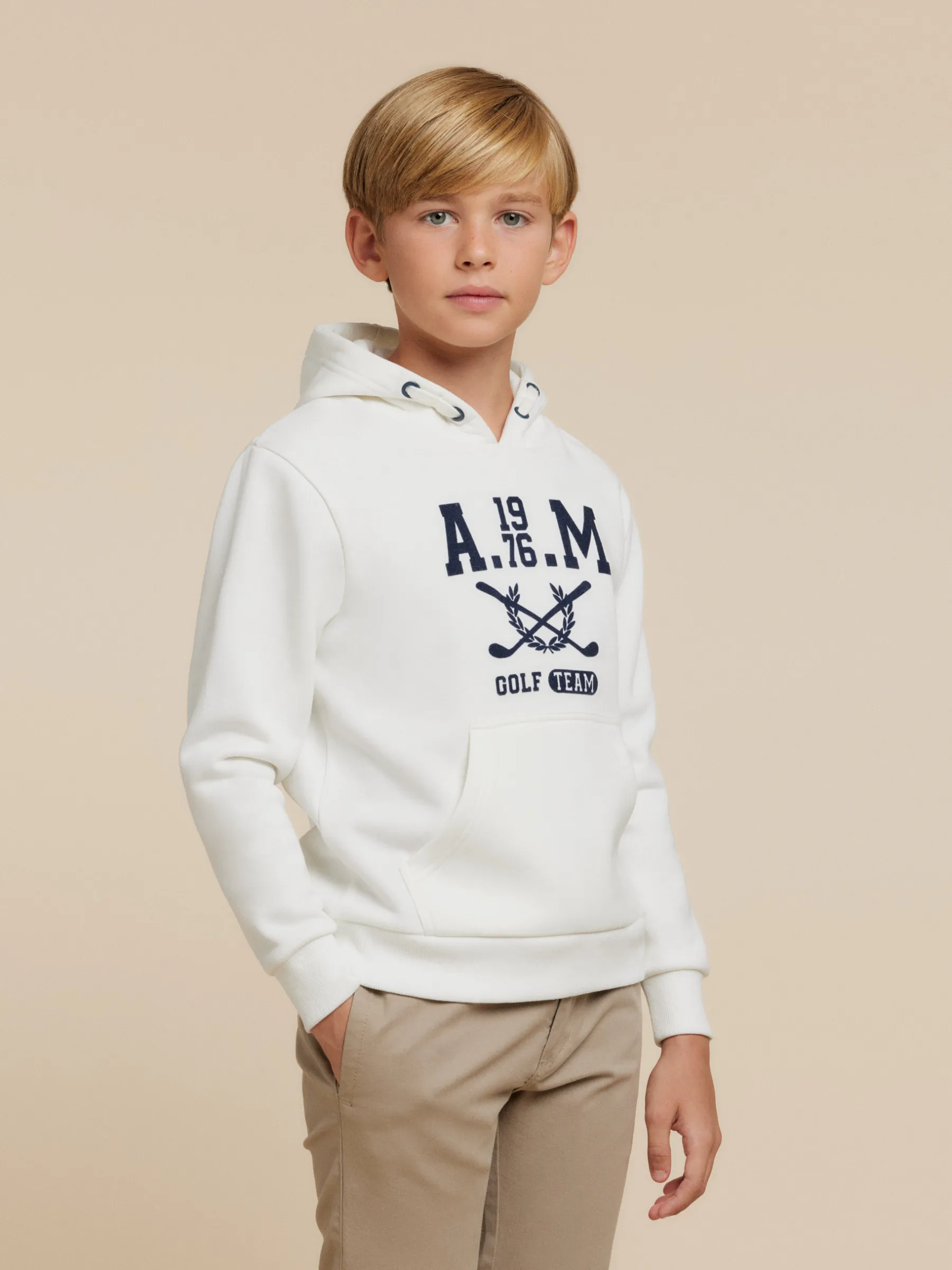 Sudaderas<Alvaro Moreno SUDADERA GOLF KIDS Blanco