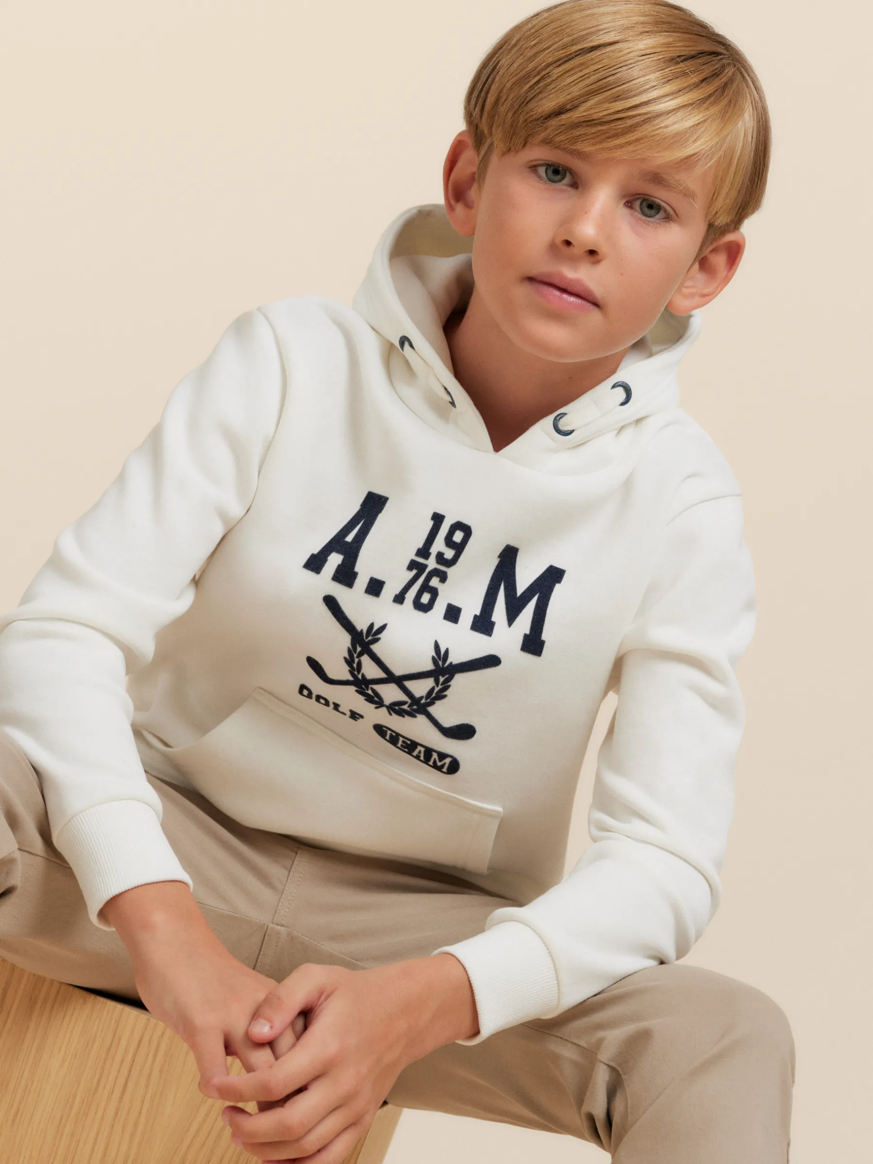 Sudaderas<Alvaro Moreno SUDADERA GOLF KIDS Blanco