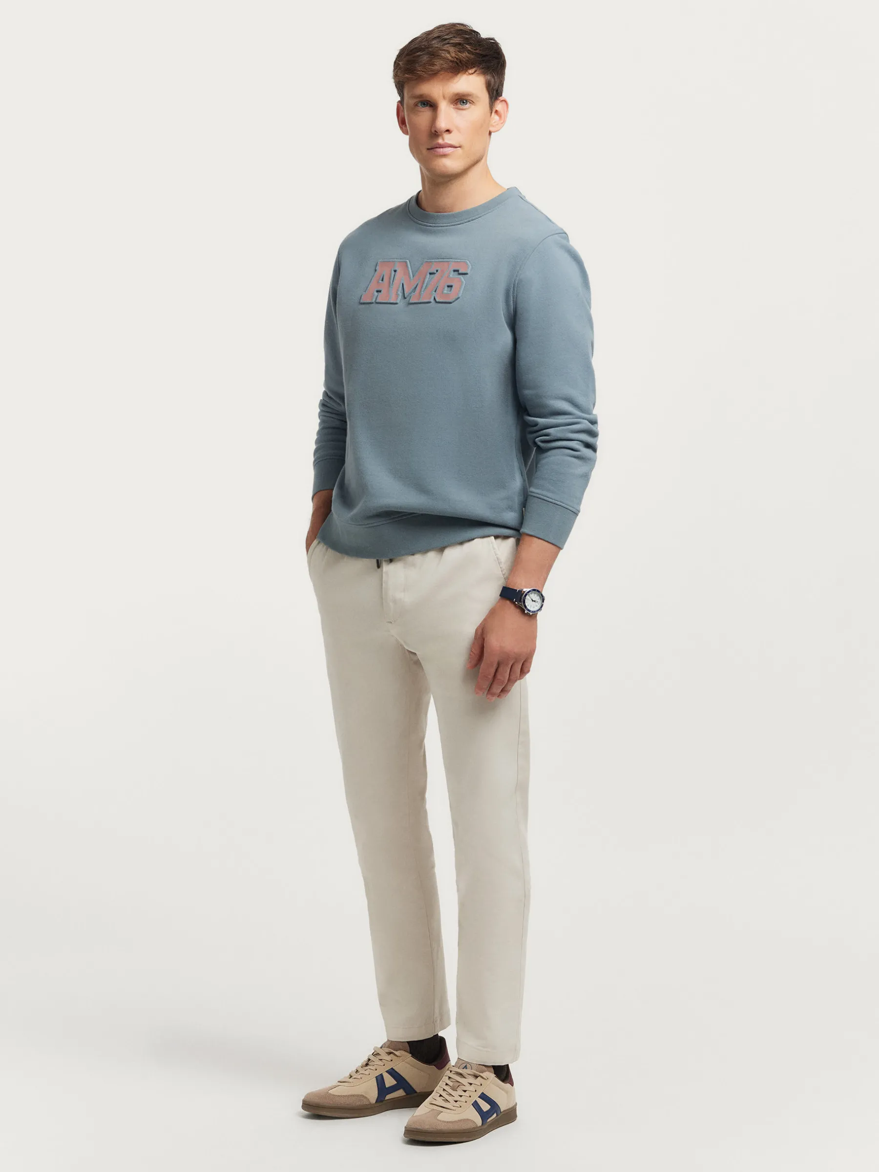 Sudaderas<Alvaro Moreno SUDADERA OFFICIAL Azul