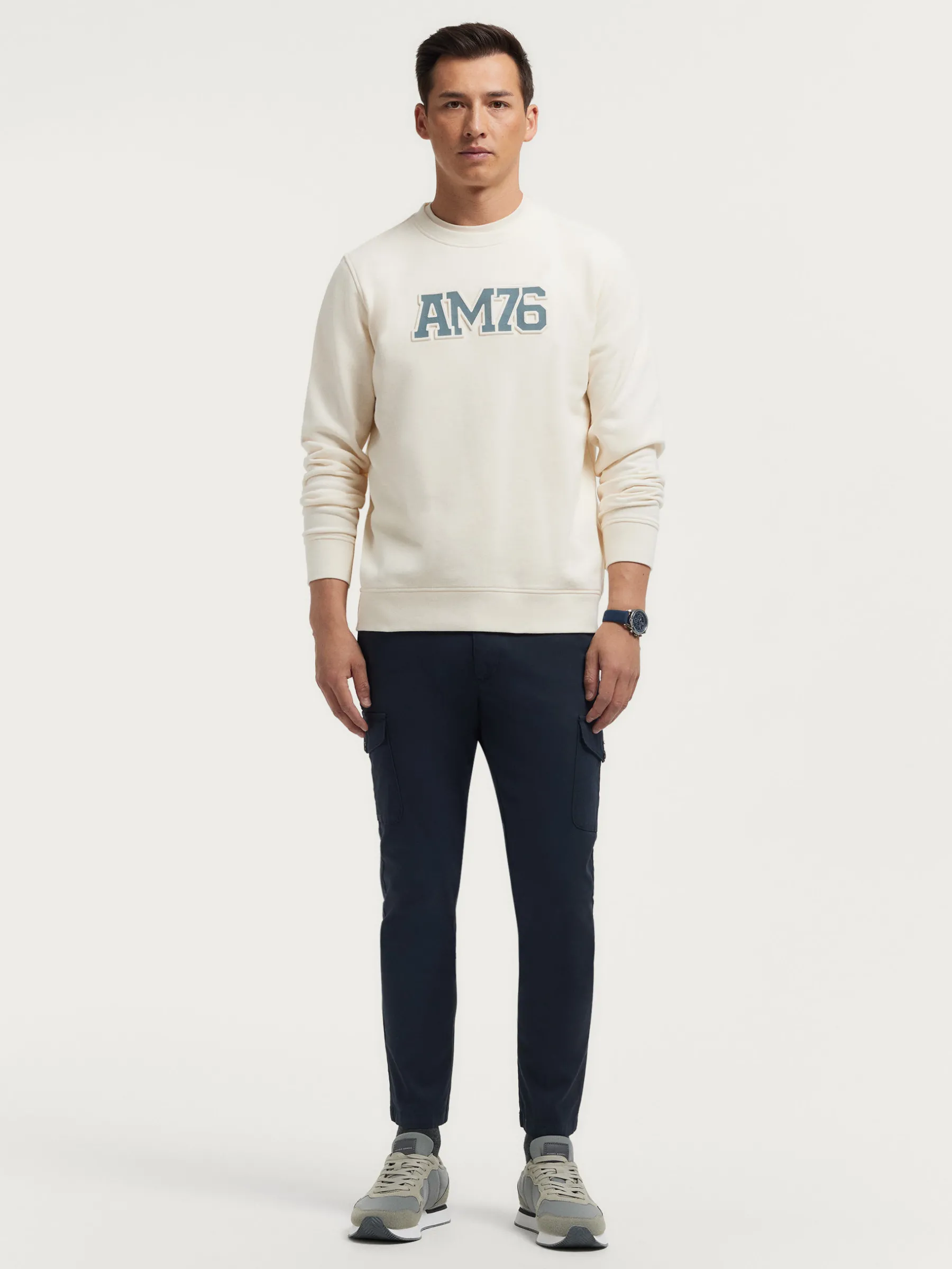 Sudaderas<Alvaro Moreno SUDADERA OFFICIAL Crudo