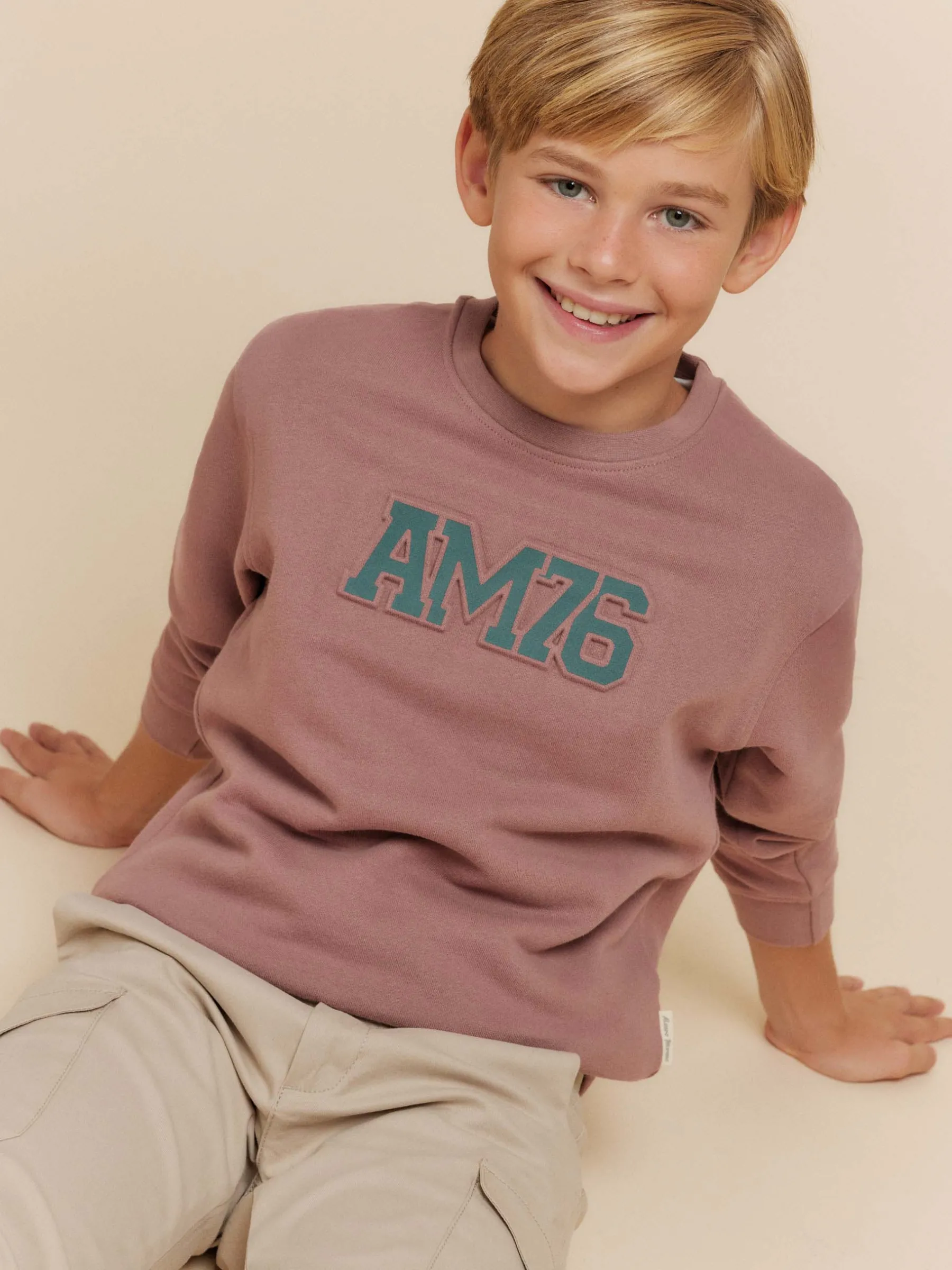 Sudaderas<Alvaro Moreno SUDADERA OFFICIAL KIDS Burdeos