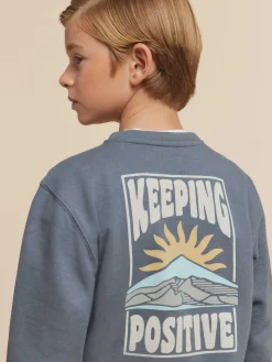 Sudaderas<Alvaro Moreno SUDADERA POSITIVE KIDS Azul