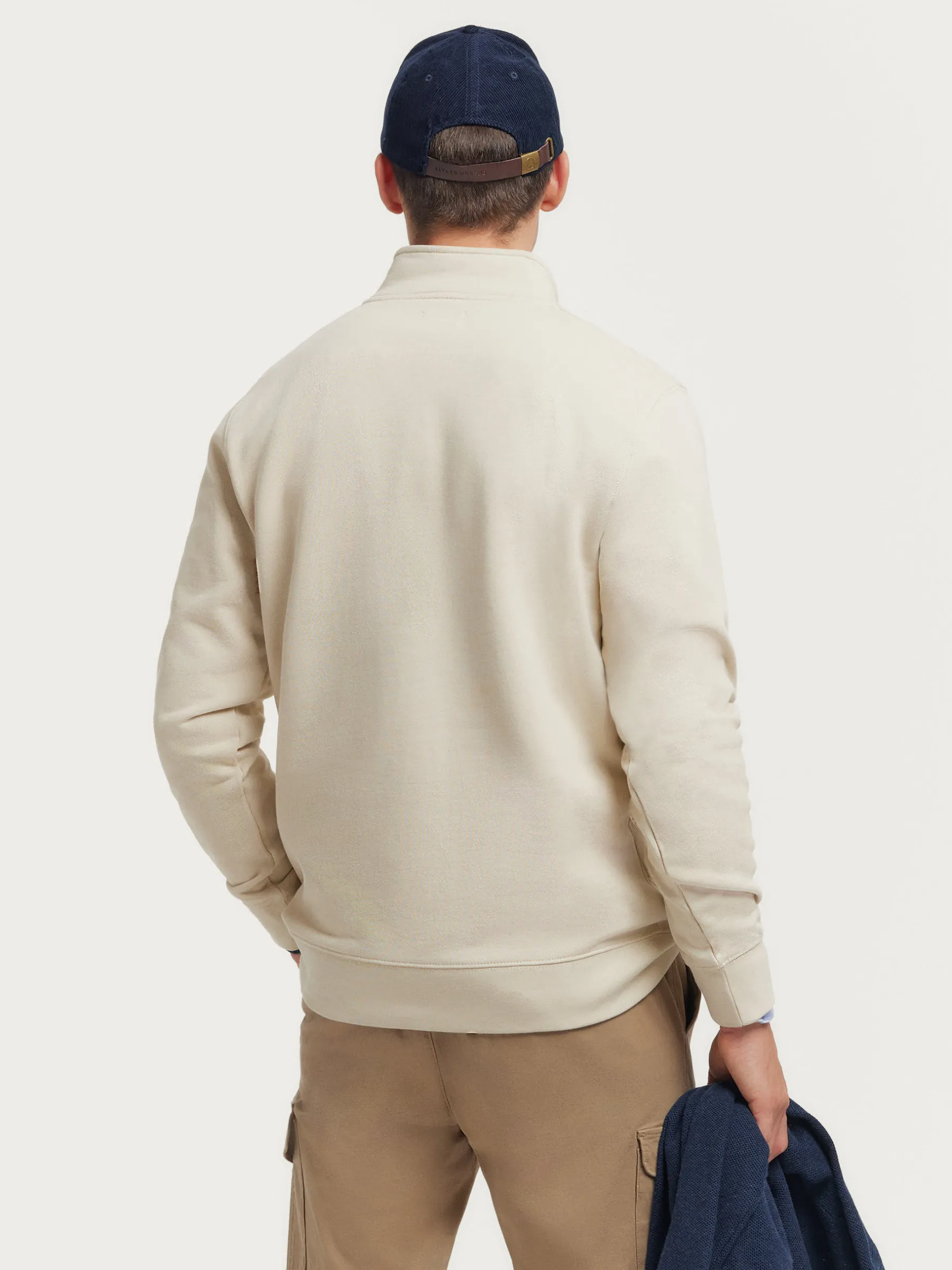 Sudaderas<Alvaro Moreno SUDADERA SINGLE Crudo