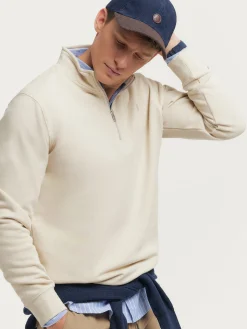 Sudaderas<Alvaro Moreno SUDADERA SINGLE Crudo