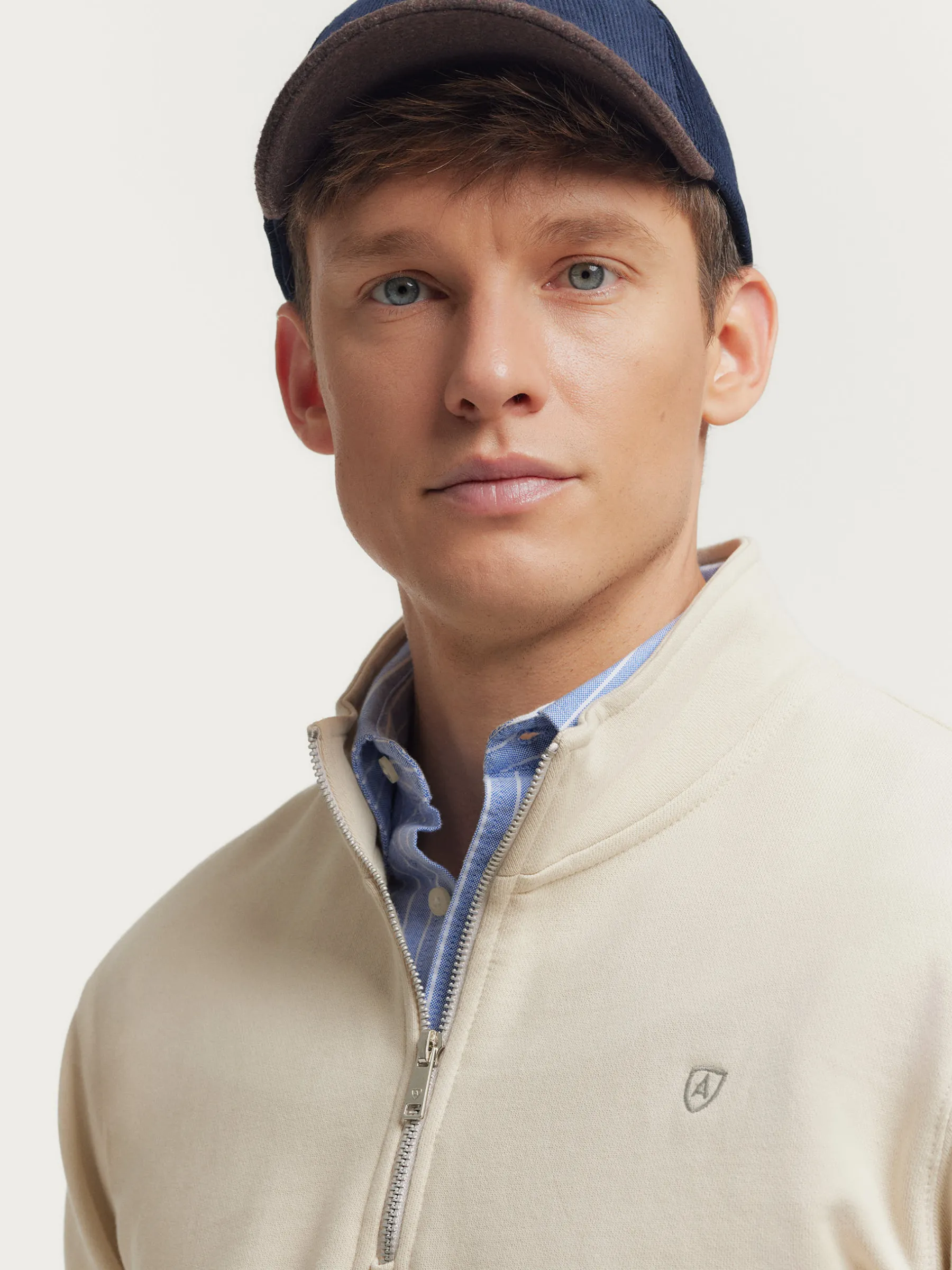 Sudaderas<Alvaro Moreno SUDADERA SINGLE Crudo