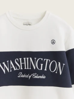 Sudaderas<Alvaro Moreno SUDADERA WASHINGTON Blanco