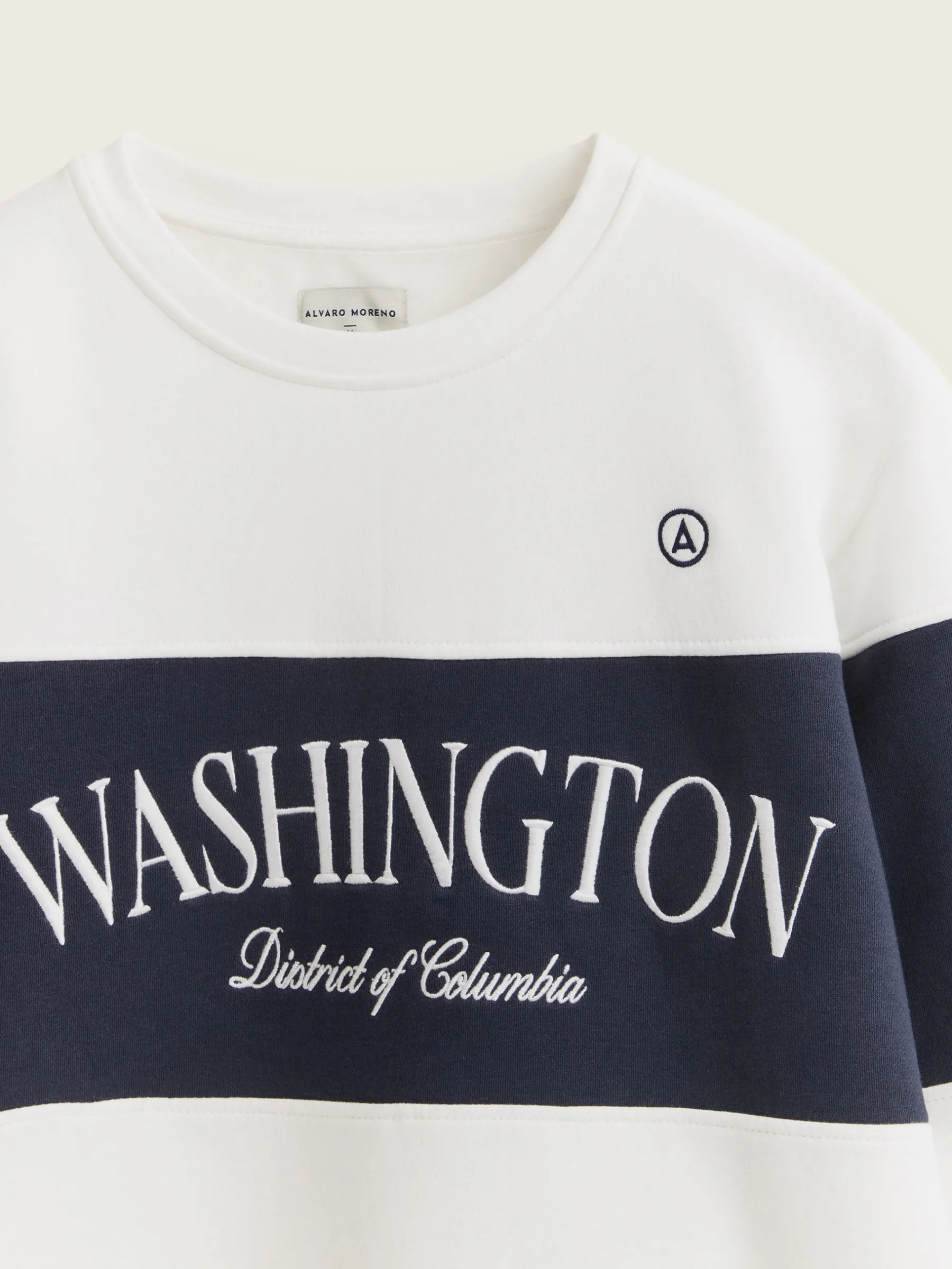 Sudaderas<Alvaro Moreno SUDADERA WASHINGTON Blanco